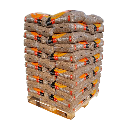Granulés de bois Premium – Crépito – palette de 72 sacs de 15kg