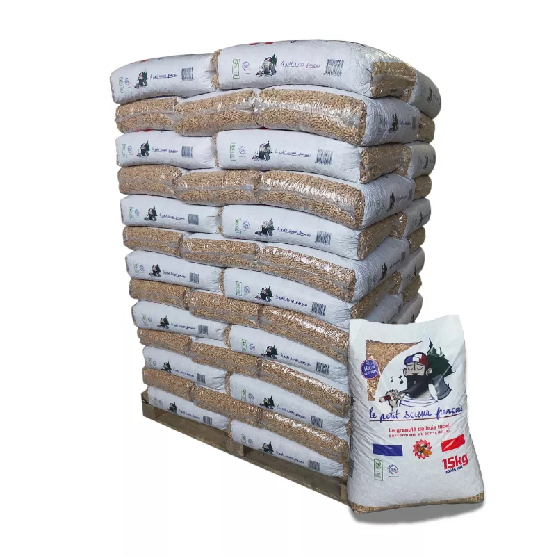 Pellet Le petit scieur français – Palette de 65 sacs de 15 kg