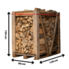 Bois de chauffage 25cm – Palette 1,7 stère – 100% Hêtre