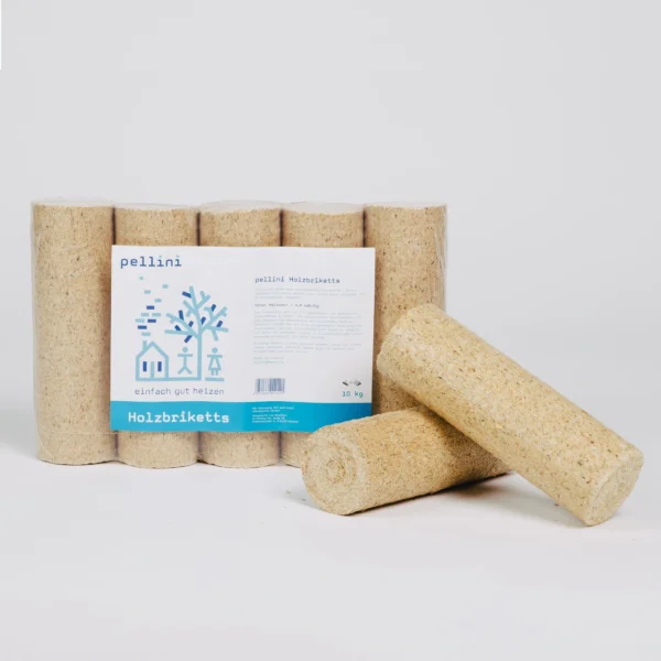 holzbriketts-ohne-loch-hello-heat-2-1.webp Briquettes de bois (Pellini) sans trou – Palette de 960 Kg