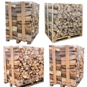4 X Palettes (2 chêne blanc + 2 Hêtre/Charme) – Bûches de 50 cm