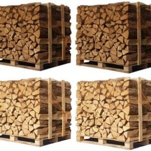 4 X Palettes (2 chêne blanc + 2 Hêtre/Charme) – Bûches de 33 cm